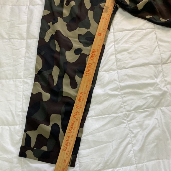 Revolve Haute Hippie Camo Silk Pants Fatigue Womens S Boho Chic Artsy Hipster - Picture 10 of 15